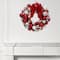 21" Red & White Shatterproof Ornament Wreath with Bow by Ashland®